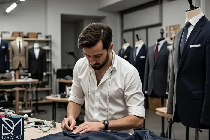 خیاطان حرفه‌ای با اندازه‌گیری دقیق و دوخت سفارشی