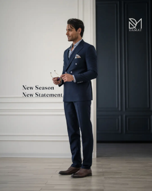 فروشگاه دامات کت و شلوار سرمه ای