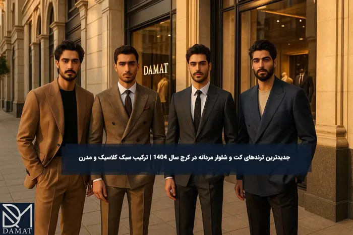 ترند‌های کت و شلوار مردانه در کرج